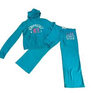Aeropostale Y2K teal track Suite Size Medium